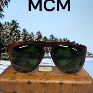 MCM Brown Unisex Monogram Sunglasses